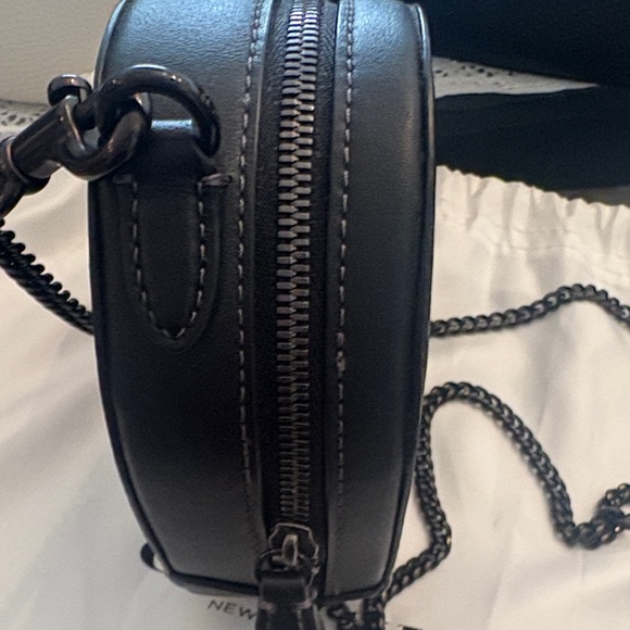 Coach Heart-Shaped Black Mini Bag - Picture 4 of 8